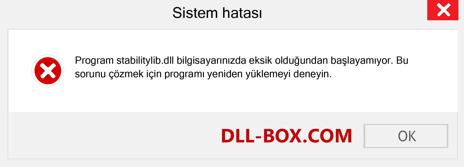 stabilitylib.dll dosyası eksik mi? Windows 7, 8, 10 için İndirin - Windows'ta stabilitylib dll Eksik Hatasını Düzeltin, fotoğraflar, resimler